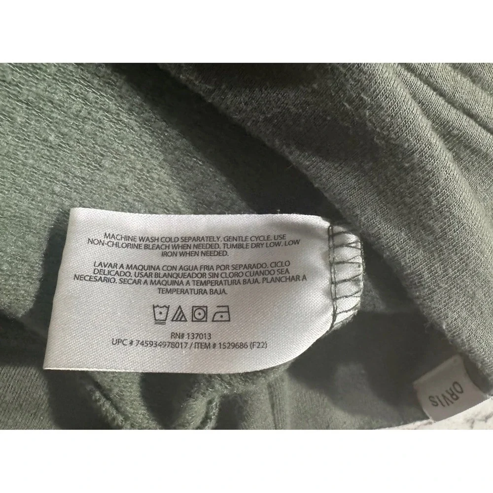 Orvis Crewneck Sweater Mens XXL Green Long Sleeve Modal Blend Stretch Outdoor